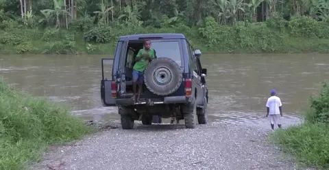 42 The road to Vanimo can be blocked by high water